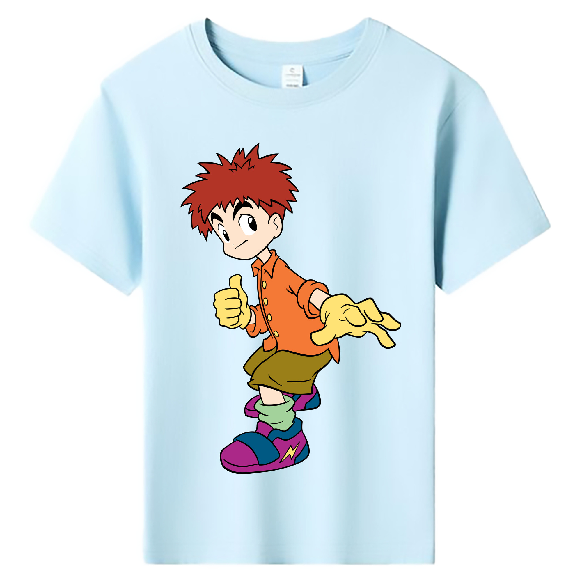 （画像用） Digimon デジタルモンスター/デジモン 綿100％キッズTシャツ（フロントプリント）